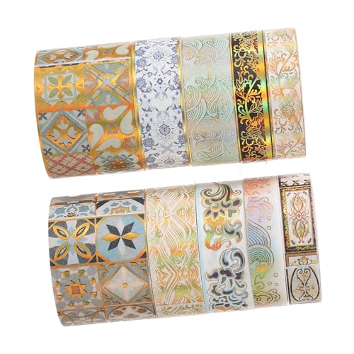 UTHCLO 10 Rollen Dekorative Washi Tapes zum Abreißen Wiederverwendbar Bedrucktes Klebeband für Scrapbooking DIY Bastelprojekte Tagebuchgestaltung Geschenkverpackung Kunstvolles UTHCLO 10 Rollen Dekorative Washi Tapes zum Abreißen Wiederverwendbar Bedrucktes Klebeband für Scrapbooking DIY Bastelprojekte Tagebuchgestaltung Geschenkverpackung Kunstvolles von UTHCLO