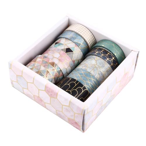 UTHCLO 10 Rollen Washi Tape Masking Tape für Scrapbooking DIY Basteln Dekoratives Klebeband Abdeckpapier Entfernbares Rückstandsfreies Bastelband UTHCLO 10 Rollen Washi Tape Masking Tape für Scrapbooking DIY Basteln Dekoratives Klebeband Abdeckpapier Entfernbares Rückstandsfreies Bastelband von UTHCLO