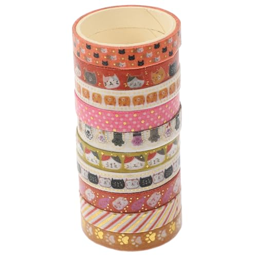 UTHCLO 10 Rollen Washi Tape mit Haustier Katze und Hund Muster Selbstklebendes Vielseitiges Scrapbook Klebeband für DIY Geschenkverpackung Tagebuchdekoration Einfach Anzubringen UTHCLO 10 Rollen Washi Tape mit Haustier Katze und Hund Muster Selbstklebendes Vielseitiges Scrapbook Klebeband für DIY Geschenkverpackung Tagebuchdekoration Einfach Anzubringen von UTHCLO