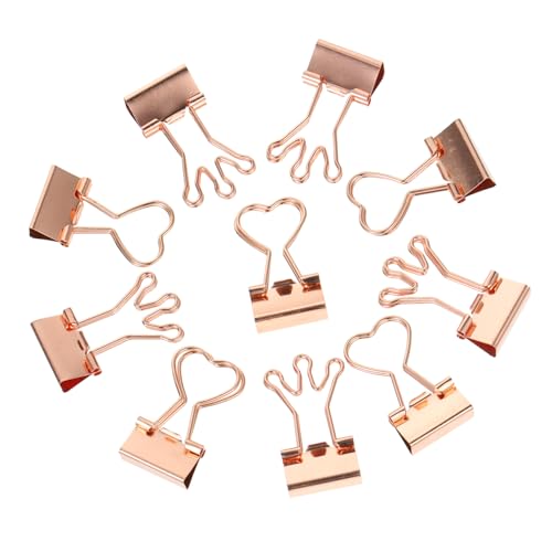 UTHCLO 10 Stück Büroklammern Herzform Metall Binder Clips in Roségold Multifunktionale Dokumentenklammern für Büro Schule und Rostfrei Vielseitige Papierklemmen für Akten und Notizen UTHCLO 10 Stück Büroklammern Herzform Metall Binder Clips in Roségold Multifunktionale Dokumentenklammern für Büro Schule und Rostfrei Vielseitige Papierklemmen für Akten und Notizen von UTHCLO