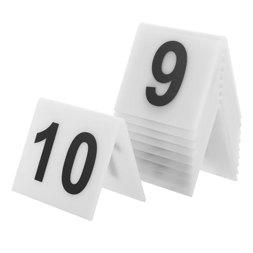 UTHCLO 10 Stück Förmige Tischnummern aus Doppelseitige Wiederverwendbare Zahlenmarker für Restaurant und Veranstaltungen Kompakte und Kreative Tischschilder UTHCLO 10 Stück Förmige Tischnummern aus Doppelseitige Wiederverwendbare Zahlenmarker für Restaurant und Veranstaltungen Kompakte und Kreative Tischschilder von UTHCLO