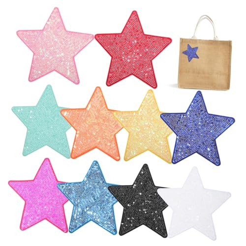 UTHCLO 10 Stück Gestickter Stoffaufnäher aufnäher für jacken Patches für Jacken gestickte Aufnäher sticken Flicken aufnähen Patches für Rucksäcke Gestickte Stern-Aufnäher zum Aufbügeln UTHCLO 10 Stück Gestickter Stoffaufnäher aufnäher für jacken Patches für Jacken gestickte Aufnäher sticken Flicken aufnähen Patches für Rucksäcke Gestickte Stern-Aufnäher zum Aufbügeln von UTHCLO