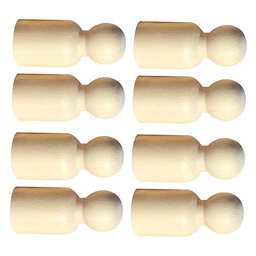 UTHCLO 10 Stück Malt mini -Puppen Peg-Puppen für holziges unvollendet Handwerk Miniatur Zahlen unfertige Holzfiguren holzschmuck selber machen dekorative Holzpflockfiguren von UTHCLO