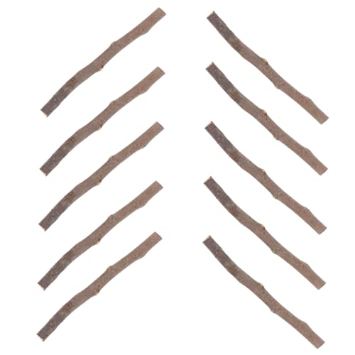 UTHCLO 10 Stück Natürliche Holzstäbe zum Basteln Stabile DIY Zweige Vielseitige Bastelstäbchen Holz für Dekoration Fotorequisiten und Handwerksprojekte von UTHCLO