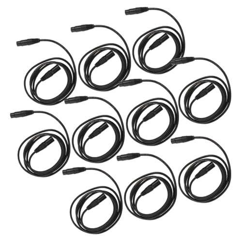 UTHCLO 10 Stück Pin Dmx Kabel für Dj Bühnenbeleuchtung Flexibles Wasserdichtes Xlr Audio Kabel für Moving Head Par Licht Ktv Party Licht Robustes PVC Korrosionsbeständig von UTHCLO