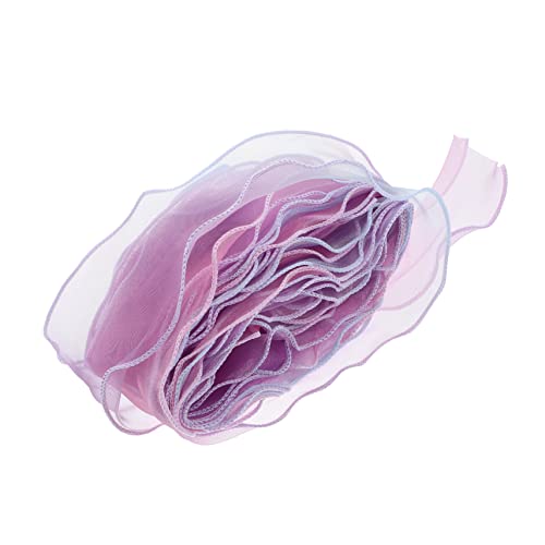 UTHCLO 10 Stück Regenbogen -schneegarngürtel Chiffon Verpackung Bänder Zum Basteln Rosa Bänder Zum Verpacken Band Zum Verpacken Gemustertes Band Fest Organza Kabelbänder Violett von UTHCLO
