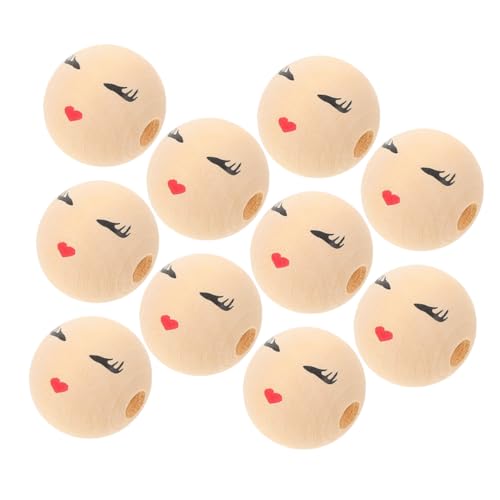 UTHCLO 10 Stück Runde Holzperlen Zubehör Perlen Perlen Accessoire Holz Bastelperlen Schmuck Dekorationsperlen DIY Lächelndes Gesicht Holzperlen Schmuckherstellungszubehör DIY UTHCLO 10 Stück Runde Holzperlen Zubehör Perlen Perlen Accessoire Holz Bastelperlen Schmuck Dekorationsperlen DIY Lächelndes Gesicht Holzperlen Schmuckherstellungszubehör DIY von UTHCLO