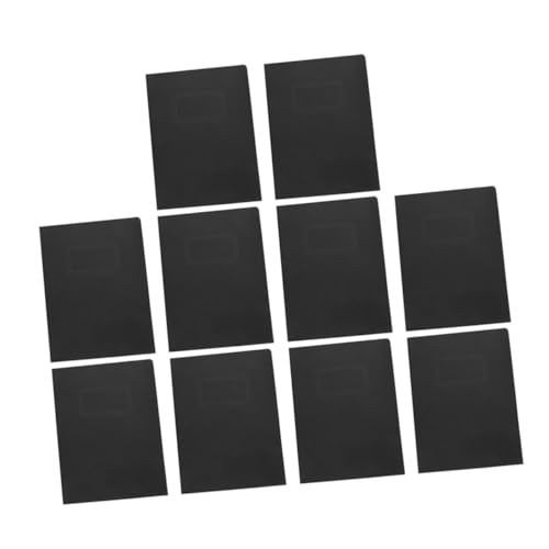 UTHCLO 10 Stück Schwarze Papier Ordner mit Zwei Taschen Faltbarer Dokumenten Organizer Strapazierfähiger Aktenhalter für Büro und Zuhause Großer Stauraum Schützende Klappfunktion von UTHCLO