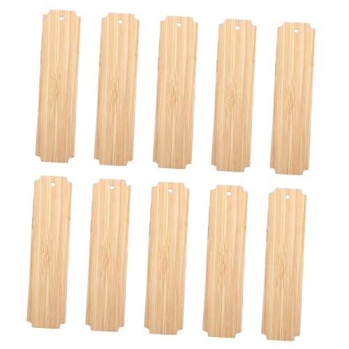 UTHCLO 10 Stück Teiliges DIY Holz Lesezeichen aus Bambus Blanko zum Bemalen und Gravieren Kreative Bastelanhänger für Partydekoration für Leser Studenten und Handwerksprojekte UTHCLO 10 Stück Teiliges DIY Holz Lesezeichen aus Bambus Blanko zum Bemalen und Gravieren Kreative Bastelanhänger für Partydekoration für Leser Studenten und Handwerksprojekte von UTHCLO