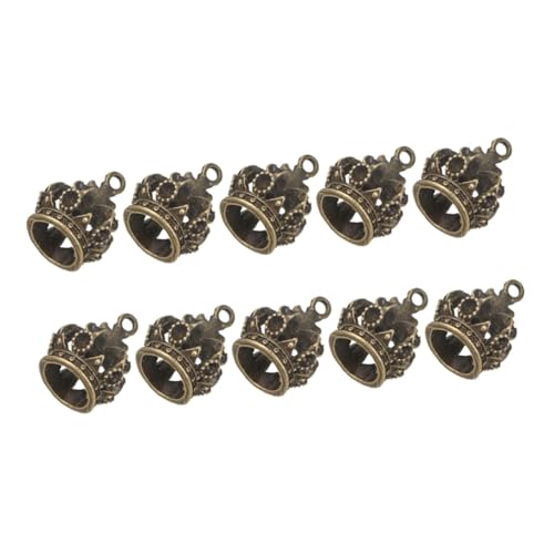 UTHCLO 10 Stück Teiliges DIY Schmuck Zubehör Kronen Anhänger aus Retro Legierung Hohl Kronen Deko für Halsketten Schlüsselanhänger Basteln Antik Bronze UTHCLO 10 Stück Teiliges DIY Schmuck Zubehör Kronen Anhänger aus Retro Legierung Hohl Kronen Deko für Halsketten Schlüsselanhänger Basteln Antik Bronze von UTHCLO