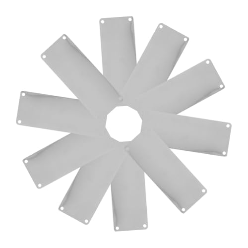 UTHCLO 10 Stück Teiliges Edelstahl Blanko Namensschild mit Löchern Stark Vielseitige Gravurplatten für Tür und Briefkastenschilder Rostfrei DIY Metallprägungsschilder UTHCLO 10 Stück Teiliges Edelstahl Blanko Namensschild mit Löchern Stark Vielseitige Gravurplatten für Tür und Briefkastenschilder Rostfrei DIY Metallprägungsschilder von UTHCLO