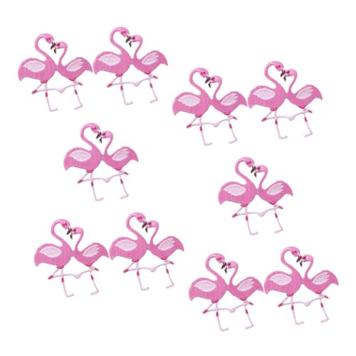 UTHCLO 10 Stück Teiliges Flamingo Aufnäher Bestickte Bügelbilder und Nähapplikationen für Kleidung Hüte Taschen DIY Patch für Jeans Modische Tierpatches UTHCLO 10 Stück Teiliges Flamingo Aufnäher Bestickte Bügelbilder und Nähapplikationen für Kleidung Hüte Taschen DIY Patch für Jeans Modische Tierpatches von UTHCLO