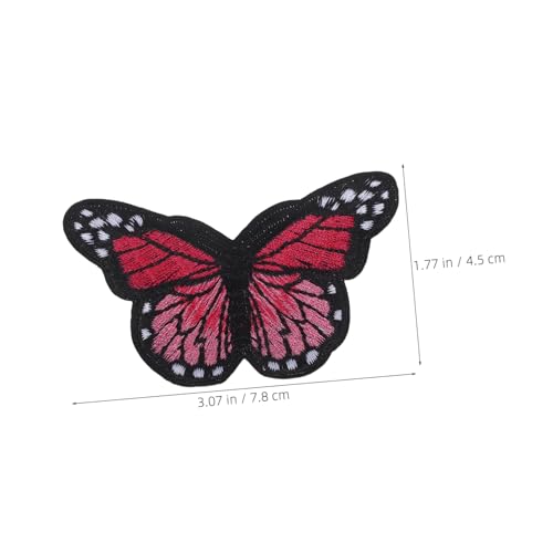 UTHCLO 10 Stück Teiliges Große Schmetterling Aufbügelflicken Bestickte Stoffapplikationen Langlebig und Waschfest Diy Kleidung Dekoration für Jacken Rucksäcke Handwerk von UTHCLO