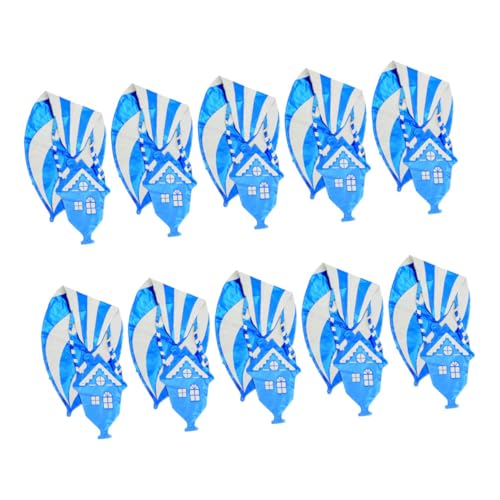 UTHCLO 10 Stück Teiliges Heißluftballon Folienballons aus Aluminium Leichte Geburtstags und Festtagsdeko Vielseitig Verwendbar für Shower Weihnachten Halloween Neujahr Partyfotorequisiten von UTHCLO