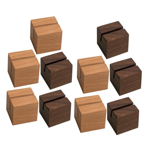 UTHCLO 10 Stück Teiliges Holz Kartenständer Visitenkartenhalter aus und Walnussholz Stabile Postkartenbasis mit Schrägem Schlitz Dekorativ für Büro Party Hochzeit und UTHCLO 10 Stück Teiliges Holz Kartenständer Visitenkartenhalter aus und Walnussholz Stabile Postkartenbasis mit Schrägem Schlitz Dekorativ für Büro Party Hochzeit und von UTHCLO