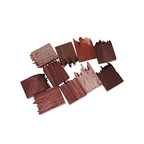 UTHCLO 10 Stück Teiliges Holzornament für DIY Schmuckherstellung Stempel Halskettenanhänger und Landschaftsdekoration Langlebiges Naturholzmaterial für Kreative Bastelprojekte von UTHCLO