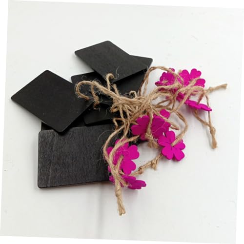 UTHCLO 10 Stück Teiliges Juteseil Hängeschild Rot Quadratische Holz Kreidetafel mit Blumenmuster Leichte DIY Wanddekoration Vielseitige Tafel zum Beschriften für Haus und Laden UTHCLO 10 Stück Teiliges Juteseil Hängeschild Rot Quadratische Holz Kreidetafel mit Blumenmuster Leichte DIY Wanddekoration Vielseitige Tafel zum Beschriften für Haus und Laden von UTHCLO