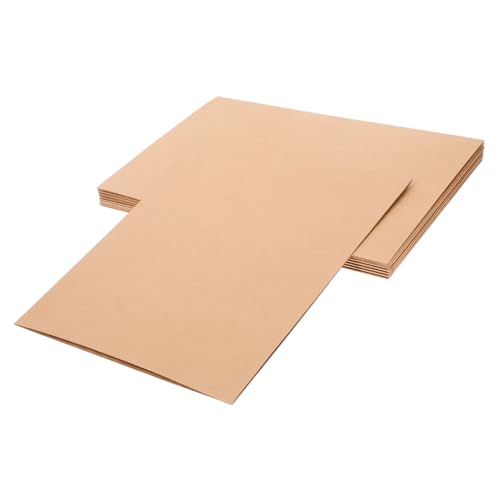 UTHCLO 10 Stück Teiliges Kraftpapier Dokumentenmappe mit Fach Robuste Pappmappe zum Organisieren und Aufbewahren von Unterlagen Einfache Handhabung für Büro Schule und Zuhause von UTHCLO