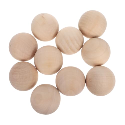 UTHCLO 10 Stück Teiliges Kreative Runde Holzperlen aus Natürlichem Lotus holz ohne Bohrung Glatte Oberfläche für DIY Schmuck Malen Schnitzen und Bastelarbeiten UTHCLO 10 Stück Teiliges Kreative Runde Holzperlen aus Natürlichem Lotus holz ohne Bohrung Glatte Oberfläche für DIY Schmuck Malen Schnitzen und Bastelarbeiten von UTHCLO