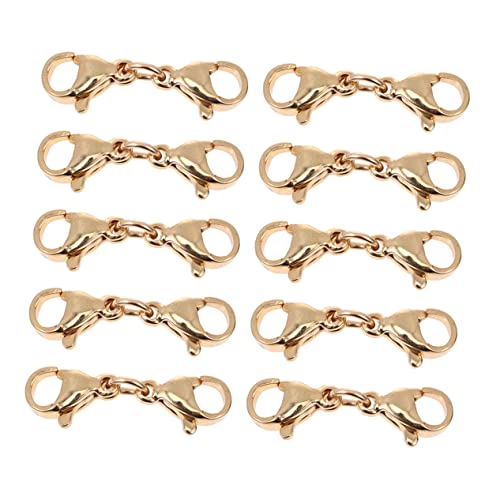 UTHCLO 10 Stück Teiliges Lobster Karabinerverschlüsse Robust und Rostfrei Sicherer Schmuckverschluss für Halsketten Armbänder Verlängerungen und DIY Schmuckherstellung UTHCLO 10 Stück Teiliges Lobster Karabinerverschlüsse Robust und Rostfrei Sicherer Schmuckverschluss für Halsketten Armbänder Verlängerungen und DIY Schmuckherstellung von UTHCLO