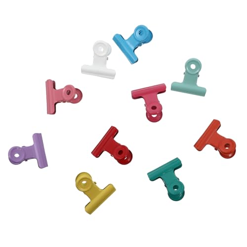 UTHCLO 10 Stück Teiliges Metall Büroklammern Farbig Kleine Verschlussklammern für Lebensmittel Tütenclips Luftdichtes Frischhaltedichtungsclip Robust und Rostfrei für Snacks Kuchen UTHCLO 10 Stück Teiliges Metall Büroklammern Farbig Kleine Verschlussklammern für Lebensmittel Tütenclips Luftdichtes Frischhaltedichtungsclip Robust und Rostfrei für Snacks Kuchen von UTHCLO