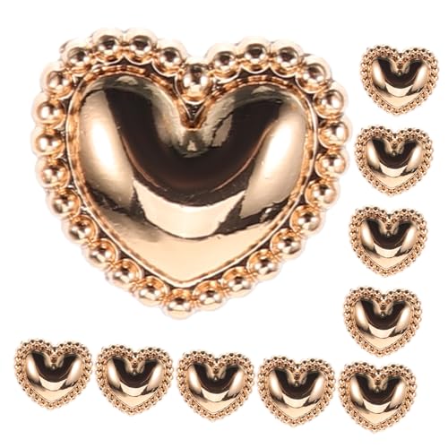 UTHCLO 10 Stück Teiliges Metallknöpfe für Mantel und Jacke Vintage Goldfarbene Nähknöpfe mit Hohem Schaft Stabile Befestigung für DIY Kleidung Anzug Windjacke Pullover Vielseitig von UTHCLO