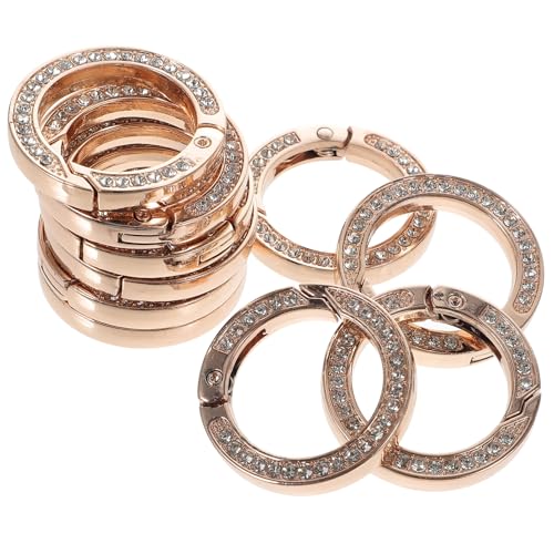 UTHCLO 10 Stück Teiliges Metallringe für Taschen Langlebig Rostfrei Stabile Runde Verbindungsringe Geeignet für Handtaschen Gürtel Bastelprojekte und DIY Zubehör in Hellem Gold UTHCLO 10 Stück Teiliges Metallringe für Taschen Langlebig Rostfrei Stabile Runde Verbindungsringe Geeignet für Handtaschen Gürtel Bastelprojekte und DIY Zubehör in Hellem Gold von UTHCLO