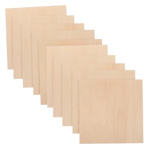 UTHCLO 10 Stück Teiliges Quadratische Holzplatten Langlebigem Lindenholz Komposit für DIY Basteln Architekturmodelle Brandmalerei Vielseitige Holzscheiben für Bastelbedarf UTHCLO 10 Stück Teiliges Quadratische Holzplatten Langlebigem Lindenholz Komposit für DIY Basteln Architekturmodelle Brandmalerei Vielseitige Holzscheiben für Bastelbedarf von UTHCLO