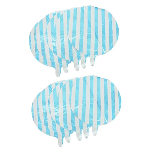 UTHCLO 10 Stück Teiliges Runde Gestreifte Partyballons in Candy Farben Langlebige Aluminiumfolie Dekorativ für Geburtstag Hochzeit Heimdekoration Festliche Atmosphäre Strapazierfähig und UTHCLO 10 Stück Teiliges Runde Gestreifte Partyballons in Candy Farben Langlebige Aluminiumfolie Dekorativ für Geburtstag Hochzeit Heimdekoration Festliche Atmosphäre Strapazierfähig und von UTHCLO