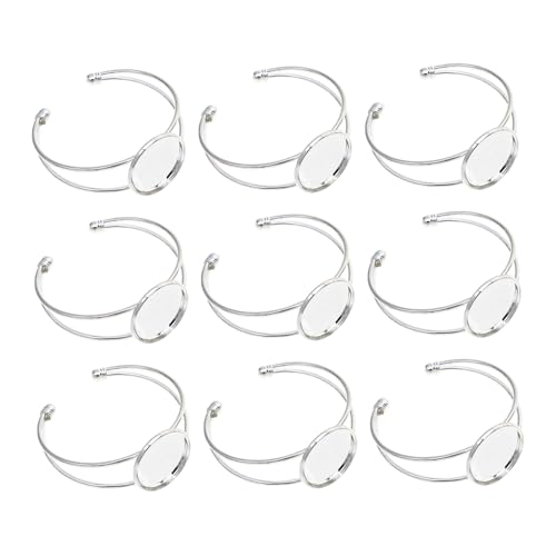 UTHCLO 10 Stück Teiliges Verstellbares Kupfer Armreif Grundgestell DIY Schmuckzubehör für Armbandherstellung Modisch Langlebig Elegant UTHCLO 10 Stück Teiliges Verstellbares Kupfer Armreif Grundgestell DIY Schmuckzubehör für Armbandherstellung Modisch Langlebig Elegant von UTHCLO