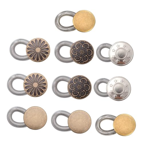 UTHCLO 10 Stück Teiliges von Verstellbaren Hosenbundverlängerungen Metallknöpfe für Jeans Kleider und Röcke für Eng Sitzende Hosen Elegantes Design für Formelle und Anlässe UTHCLO 10 Stück Teiliges von Verstellbaren Hosenbundverlängerungen Metallknöpfe für Jeans Kleider und Röcke für Eng Sitzende Hosen Elegantes Design für Formelle und Anlässe von UTHCLO