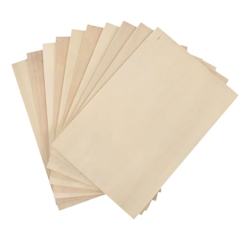 UTHCLO 10 Stück Unbearbeitete Holzplatten für Bastelprojekte DIY Holzplanken Lindenholz für Kunsthandwerk Gravuren und Modellbau UTHCLO 10 Stück Unbearbeitete Holzplatten für Bastelprojekte DIY Holzplanken Lindenholz für Kunsthandwerk Gravuren und Modellbau von UTHCLO