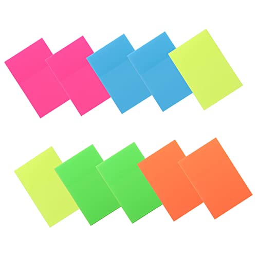 UTHCLO 10 Stück Wiederverwendbare Bunte Sticky Memo Pads zum Markieren Notieren und Erinnern für Büro Schule und Zuhause UTHCLO 10 Stück Wiederverwendbare Bunte Sticky Memo Pads zum Markieren Notieren und Erinnern für Büro Schule und Zuhause von UTHCLO