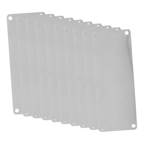 UTHCLO 10 Teiliges Edelstahl Blanko Schild mit Löchern Dünne Mehrzweck Namensschilder zum Gravieren für Büro Hotel Tür DIY Personalisierte Metallplatten UTHCLO 10 Teiliges Edelstahl Blanko Schild mit Löchern Dünne Mehrzweck Namensschilder zum Gravieren für Büro Hotel Tür DIY Personalisierte Metallplatten von UTHCLO