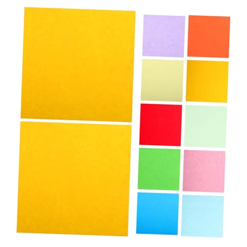 UTHCLO 100 Blatt Farbiges Papier Origami Karton gefärbt Origamipapier doppelseitig Kartenvorrat DIY farbiger Karton Konstruktionspapier Oragami-Papier Farbpapier zum Basteln Farb-Origami von UTHCLO