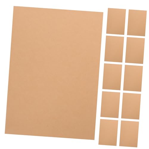 UTHCLO 100 Blatt Kraftkarton Dmc-farbkarte Braunes Druckerpapier Leere Briefpapierkarten Mit Umschlägen Hochzeitskarte Dicke Karteikarten Kartenvorrat Konstruktionspapier Kraftpapier von UTHCLO