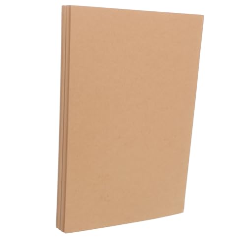 UTHCLO 100 Blatt Kraftkarton Kartenvorrat Konstruktionspapier Hartes Papier Braune Karten Dekorative Karteikarten Leere Umschläge Dmc-farbkarte Leere Karten Hellbrauner Karton Kraftpapier von UTHCLO