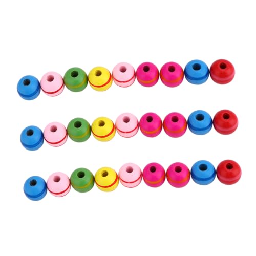 UTHCLO 100 Stück Bunte Holzperlen Runde Spacer Perlen für DIY Schmuck Armbänder und Bastelprojekte Vielfältige Farben für Kreative Handarbeiten Einfach zu Verwenden UTHCLO 100 Stück Bunte Holzperlen Runde Spacer Perlen für DIY Schmuck Armbänder und Bastelprojekte Vielfältige Farben für Kreative Handarbeiten Einfach zu Verwenden von UTHCLO