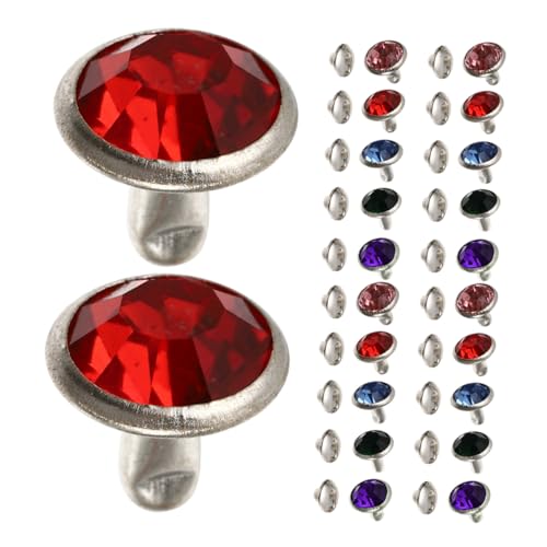 UTHCLO 100 Stück Bunte Strassnieten Silber Rand Mix Farben Schmucksteine für Lederhandwerk Kleidung Taschen Schuhe DIY Kreative Dekoration UTHCLO 100 Stück Bunte Strassnieten Silber Rand Mix Farben Schmucksteine für Lederhandwerk Kleidung Taschen Schuhe DIY Kreative Dekoration von UTHCLO