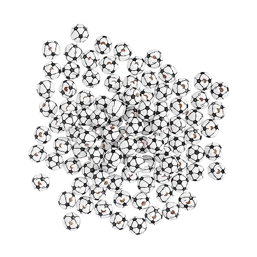 UTHCLO 100 Stück DIY Fußball Holzperlen für Schmuckherstellung Bastelzubehör für Armbänder und Kreative Dekorationen UTHCLO 100 Stück DIY Fußball Holzperlen für Schmuckherstellung Bastelzubehör für Armbänder und Kreative Dekorationen von UTHCLO