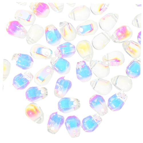 UTHCLO 100 Stück DIY Glasperlen Wassertröpfchen Form mit Querloch Zarte Farbverlauf Perlen für Schmuckherstellung Armbänder Ohrschmuck Handgefertigte Bastelmaterialien UTHCLO 100 Stück DIY Glasperlen Wassertröpfchen Form mit Querloch Zarte Farbverlauf Perlen für Schmuckherstellung Armbänder Ohrschmuck Handgefertigte Bastelmaterialien von UTHCLO