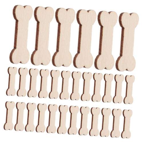 UTHCLO 100 Stück DIY Holzscheiben Knochenform Unfertige Kleine Bastelornamente für Haustier Deko Projekte Holz DIY Zubehör für Kreative Heimdekoration UTHCLO 100 Stück DIY Holzscheiben Knochenform Unfertige Kleine Bastelornamente für Haustier Deko Projekte Holz DIY Zubehör für Kreative Heimdekoration von UTHCLO
