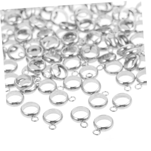 UTHCLO 100 Stück Edelstahl Schmuckverbinder Hänger Perlen Armband Ketten DIY Spacer Charms für Schmuckherstellung Zubehör UTHCLO 100 Stück Edelstahl Schmuckverbinder Hänger Perlen Armband Ketten DIY Spacer Charms für Schmuckherstellung Zubehör von UTHCLO