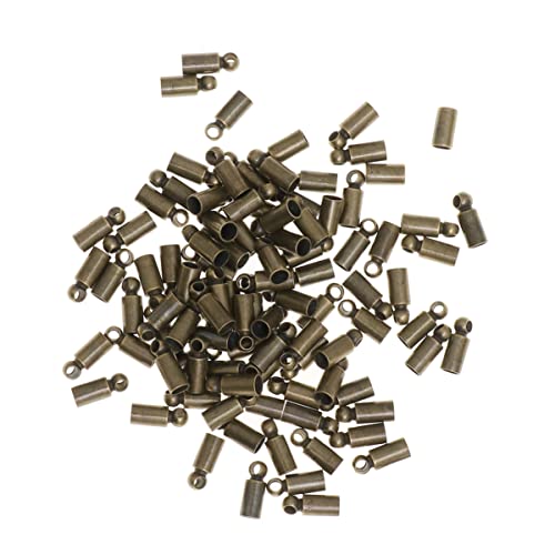 UTHCLO 100 Stück Endkappen für Schmuckherstellung Kupferperlen Verschlüsse für Armbänder und Vielseitig und Langlebig Geeignet für Leder und Satinbänder UTHCLO 100 Stück Endkappen für Schmuckherstellung Kupferperlen Verschlüsse für Armbänder und Vielseitig und Langlebig Geeignet für Leder und Satinbänder von UTHCLO