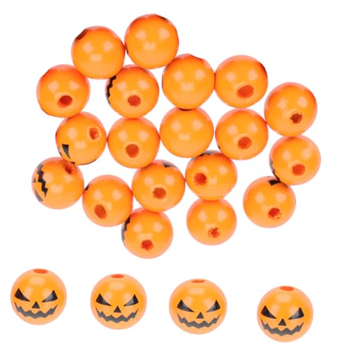 UTHCLO 100 Stück Halloween Holzperlen Kürbis Motiv DIY Zubehör Holzperlen für Basteln Dekoration Halloween Deko Garten DIY Schmuckherstellung Zubehör UTHCLO 100 Stück Halloween Holzperlen Kürbis Motiv DIY Zubehör Holzperlen für Basteln Dekoration Halloween Deko Garten DIY Schmuckherstellung Zubehör von UTHCLO