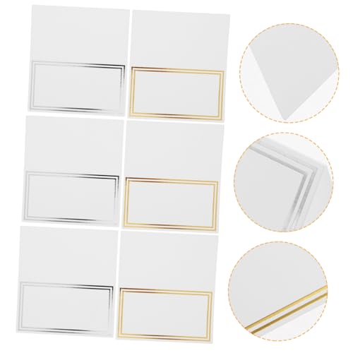 UTHCLO 100 Stück Hochwertige Tischkarten Faltbare Namenskarten für Hochzeiten Partys Platzkarten in Gold und Silber für Gäste für Feierlichkeiten und Events UTHCLO 100 Stück Hochwertige Tischkarten Faltbare Namenskarten für Hochzeiten Partys Platzkarten in Gold und Silber für Gäste für Feierlichkeiten und Events von UTHCLO