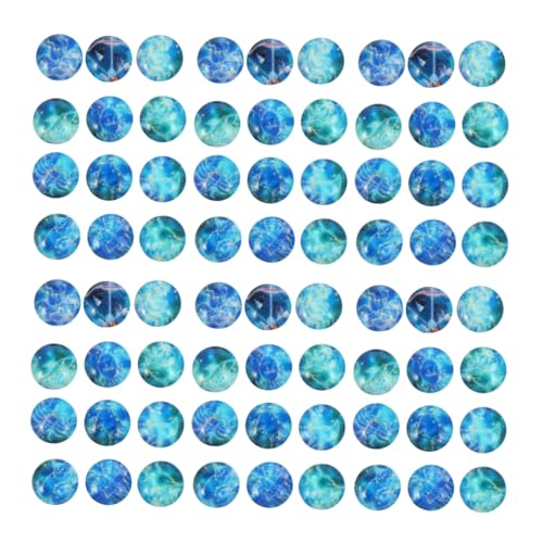 UTHCLO 100 Stück Leuchtende Anhänger Flatback Glassteine DIY Schmuckbastelset für Armband Halskette Ring Nachtleuchtend Verschiedene Muster Sicher und Langlebig von UTHCLO