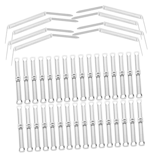 UTHCLO 100 Stück Metall Doppelloch Bindeklips Praktische Büro Ordner Klammern Sichere Papierbefestigung Ergonomisch Vielseitig als Lesezeichen und Dokumentenhalter für Planer Ordner UTHCLO 100 Stück Metall Doppelloch Bindeklips Praktische Büro Ordner Klammern Sichere Papierbefestigung Ergonomisch Vielseitig als Lesezeichen und Dokumentenhalter für Planer Ordner von UTHCLO