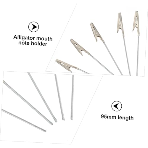UTHCLO 100 Stück Metall Krokodilklammern mit Langem Draht Langlebige Alligator Clips für Fotos Notizen Memo Kartenhalter Stabile Metallklammern für DIY Basteln und Tischdekoration UTHCLO 100 Stück Metall Krokodilklammern mit Langem Draht Langlebige Alligator Clips für Fotos Notizen Memo Kartenhalter Stabile Metallklammern für DIY Basteln und Tischdekoration von UTHCLO