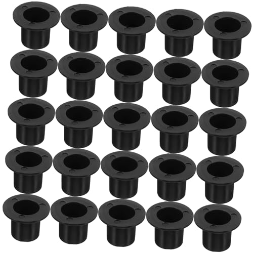 UTHCLO 100 Stück Mini Kunststoff Weihnachts Hüte Dekorative DIY Mini Clown Hüte Schwarz für Bastelprojekte Schulprojekte und Festdekoration von UTHCLO